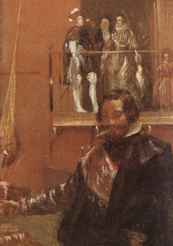 VELAZQUEZ, Diego Rodriguez de Silva y Detail of  Prince France oil painting art